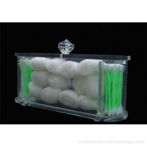 Oval Q-Tip & Cotton Ball Jar